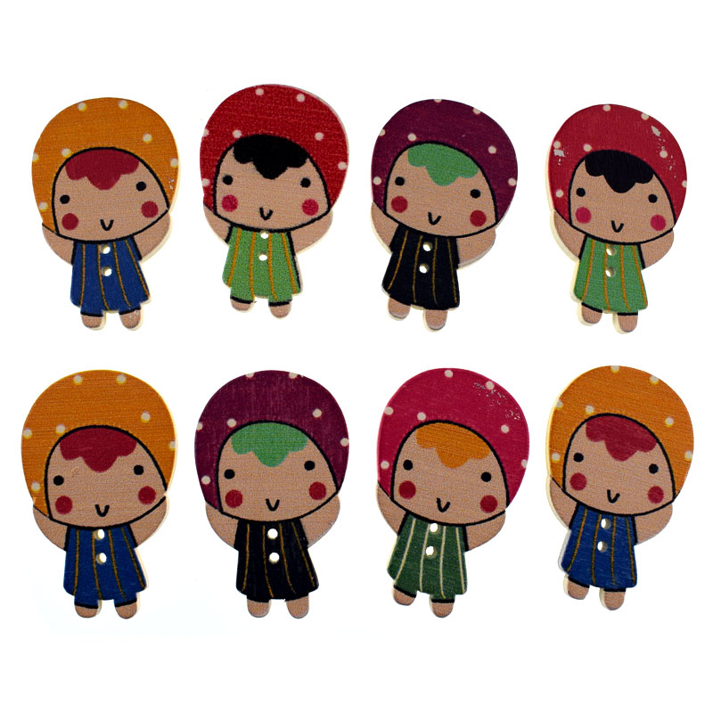 10/20pcs Mixed animals 2 Hole  - مراجعة Baby Clothing Sewing وسعره