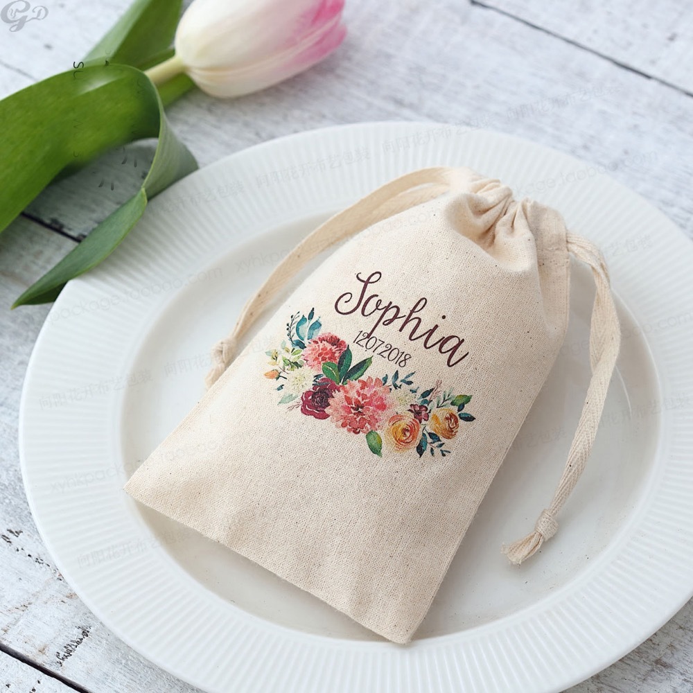 100pcs Custom Name Logo Weddin - مراجعة Baby Clothing Logo وسعره