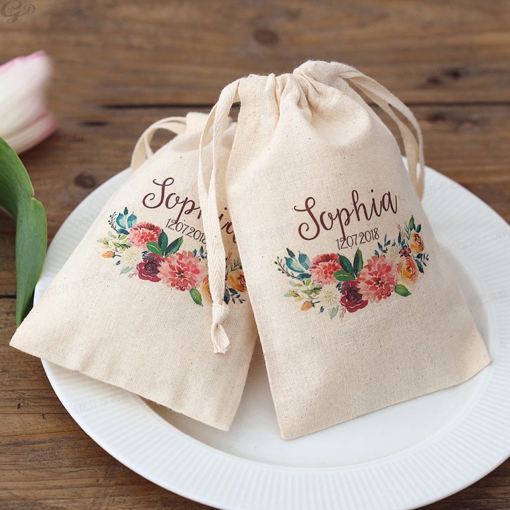 100pcs Custom Name Logo Weddin - مراجعة Baby Clothing Logo وسعره