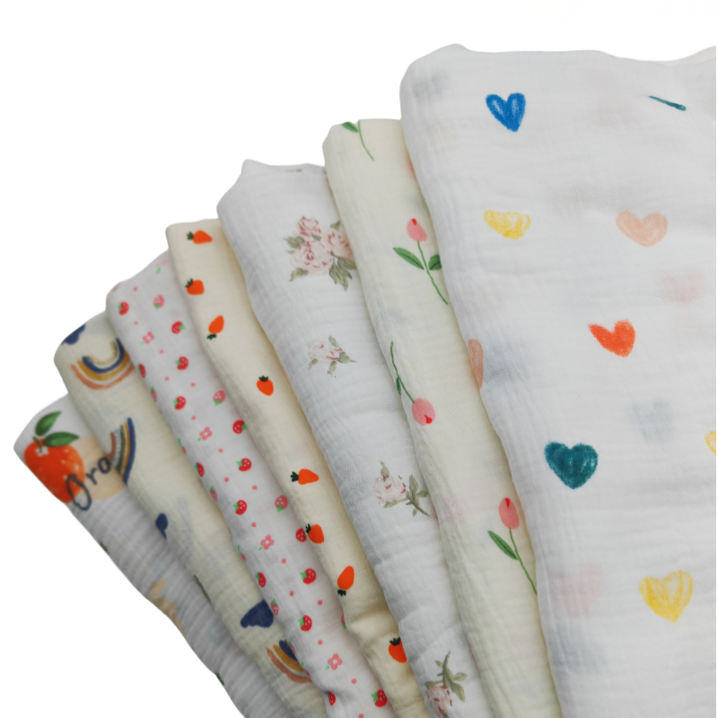 135x50cm Double Layer Crepe Pu - مراجعة Baby Clothing Sewing وسعره