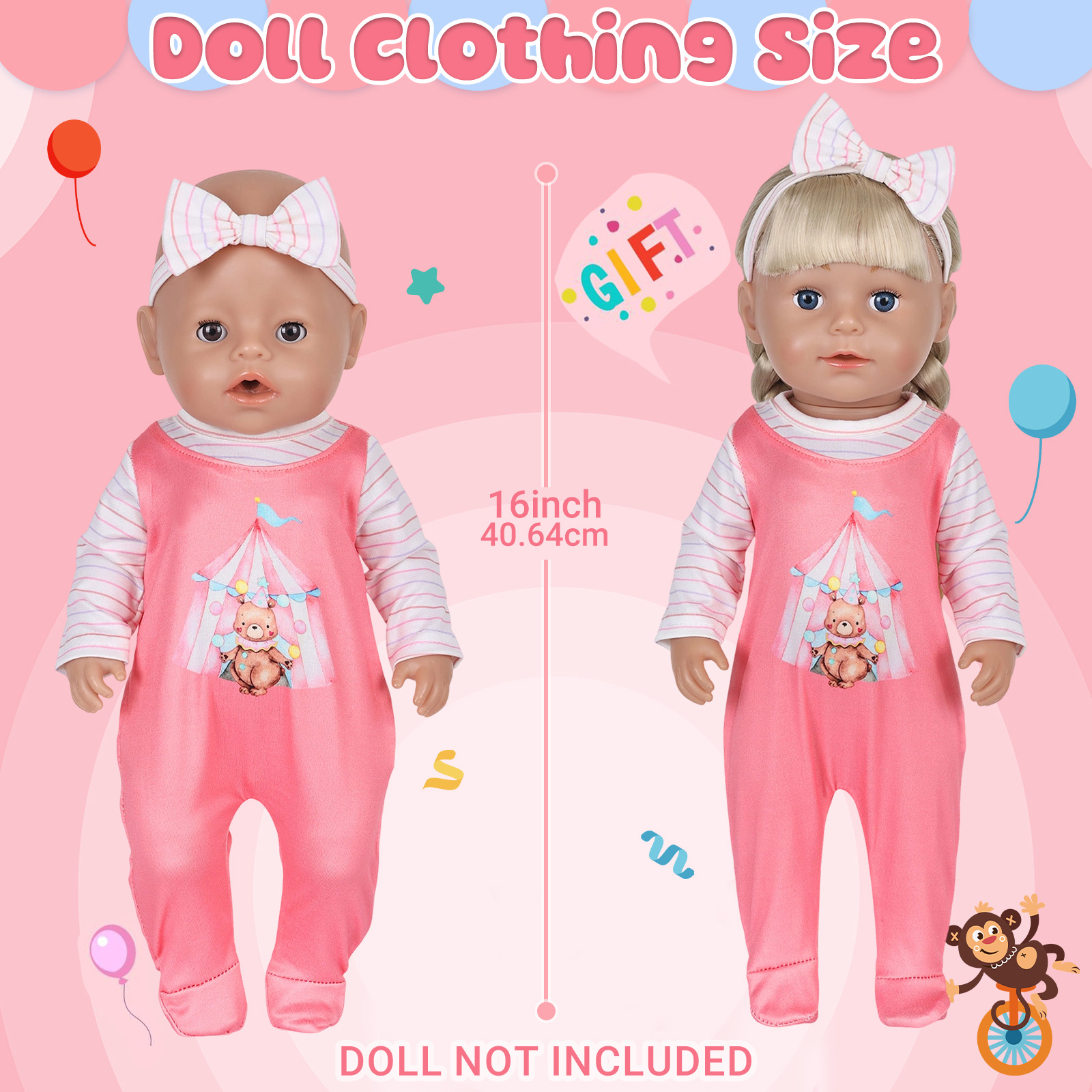 Doll Clothes for 16-18inch 40- - مراجعة Baby Clothing Gift Set وسعره