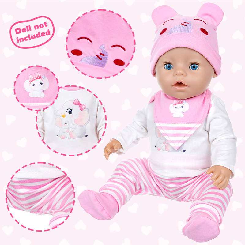 Doll Clothes 16-18Inch/40-45cm - مراجعة Baby Clothing For Girls وسعره