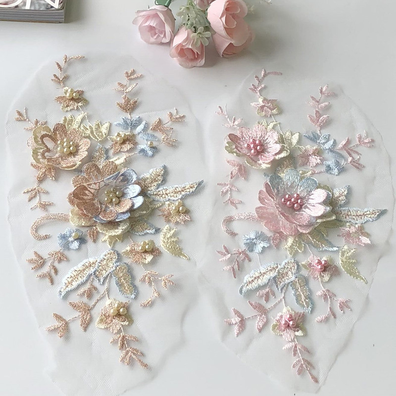 1Pcs Lace Patch Mesh Net Embro - مراجعة Baby Clothing Sewing وسعره