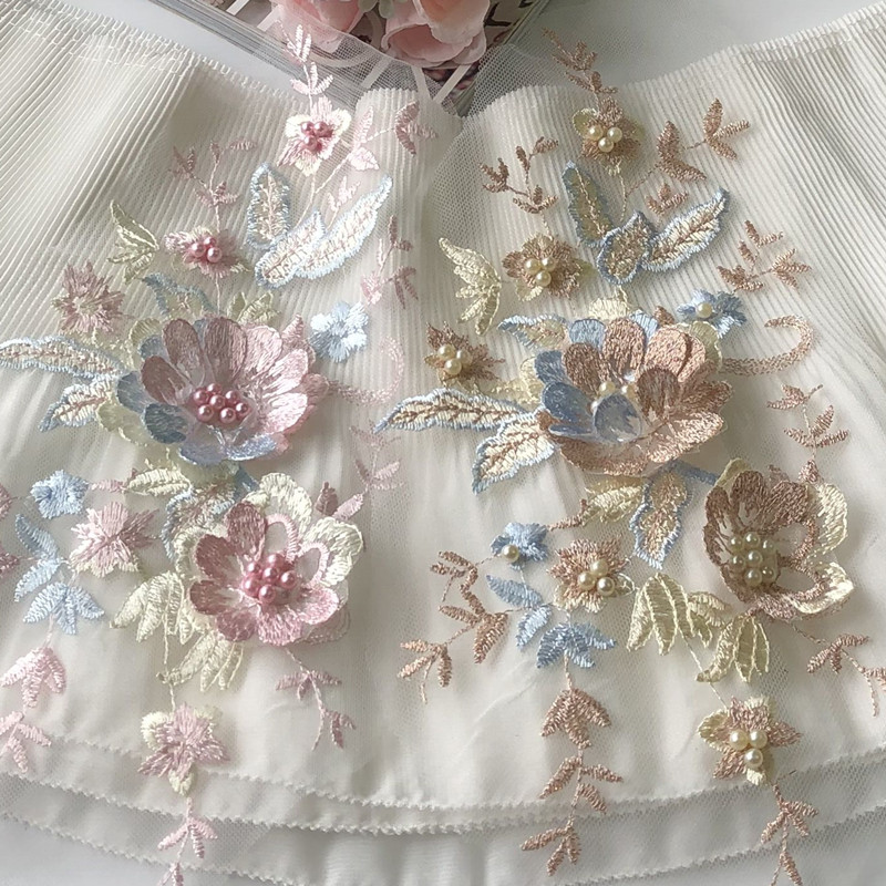 1Pcs Lace Patch Mesh Net Embro - مراجعة Baby Clothing Sewing وسعره