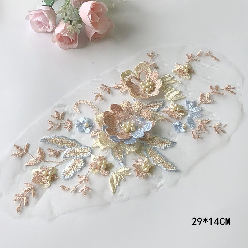 1Pcs Lace Patch Mesh Net Embro - مراجعة Baby Clothing Sewing وسعره