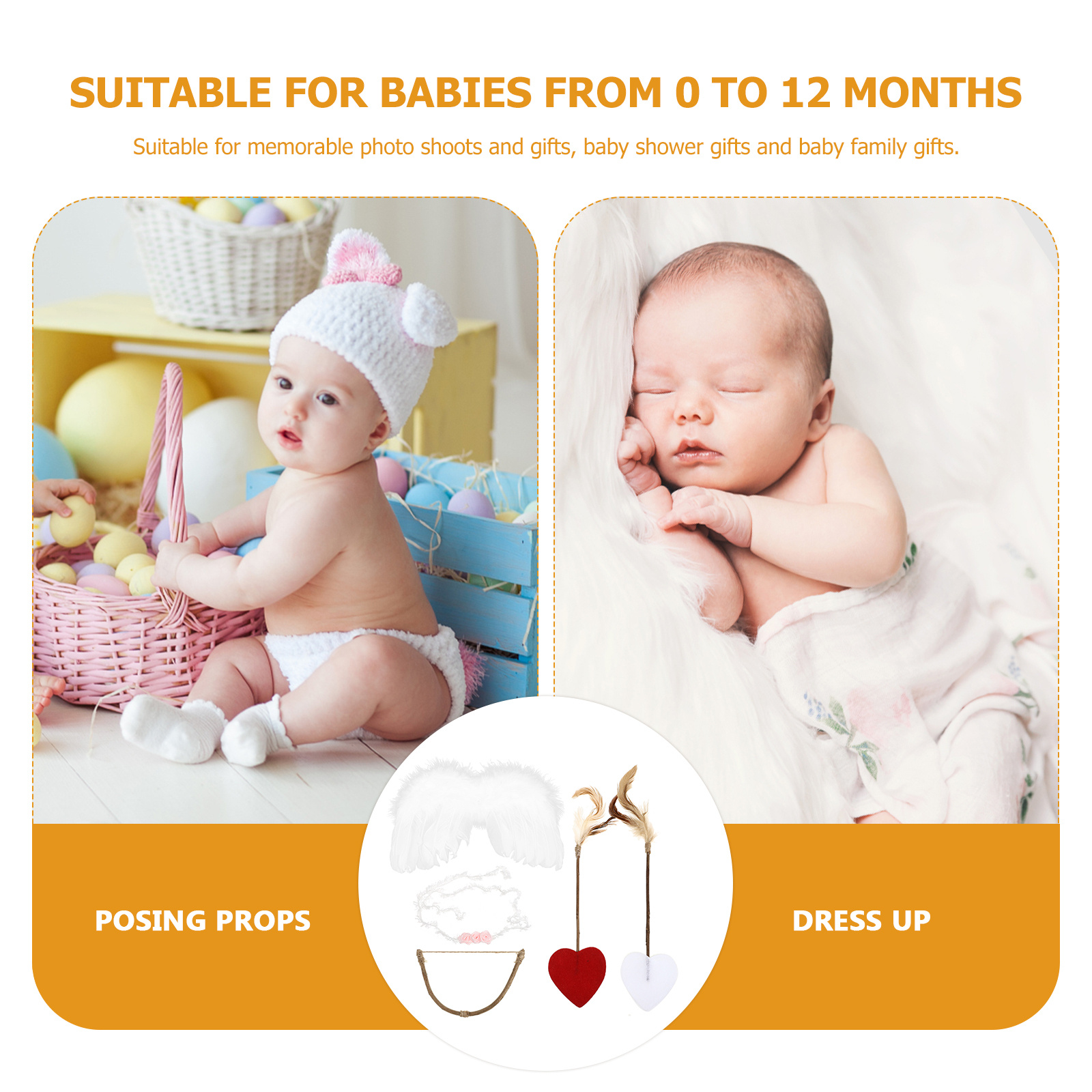 Baby Wing Headband Kit Infant  - مراجعة Baby Clothing Gift Set وسعره