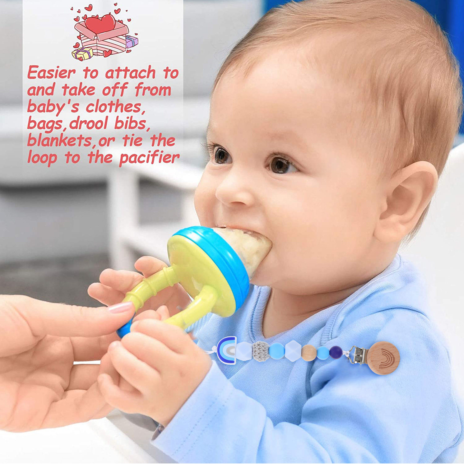 1Pcs Baby Pacifier Chain Clip  - مراجعة Baby Clothing Unique وسعره