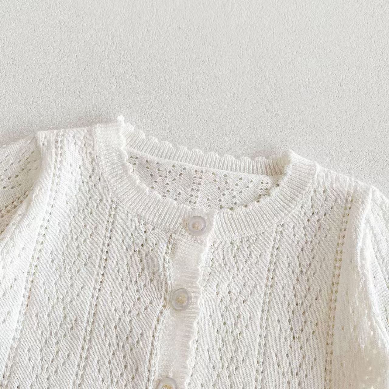 Korean-style baby girls' top - - مراجعة Knit Cardigan Infant وسعره