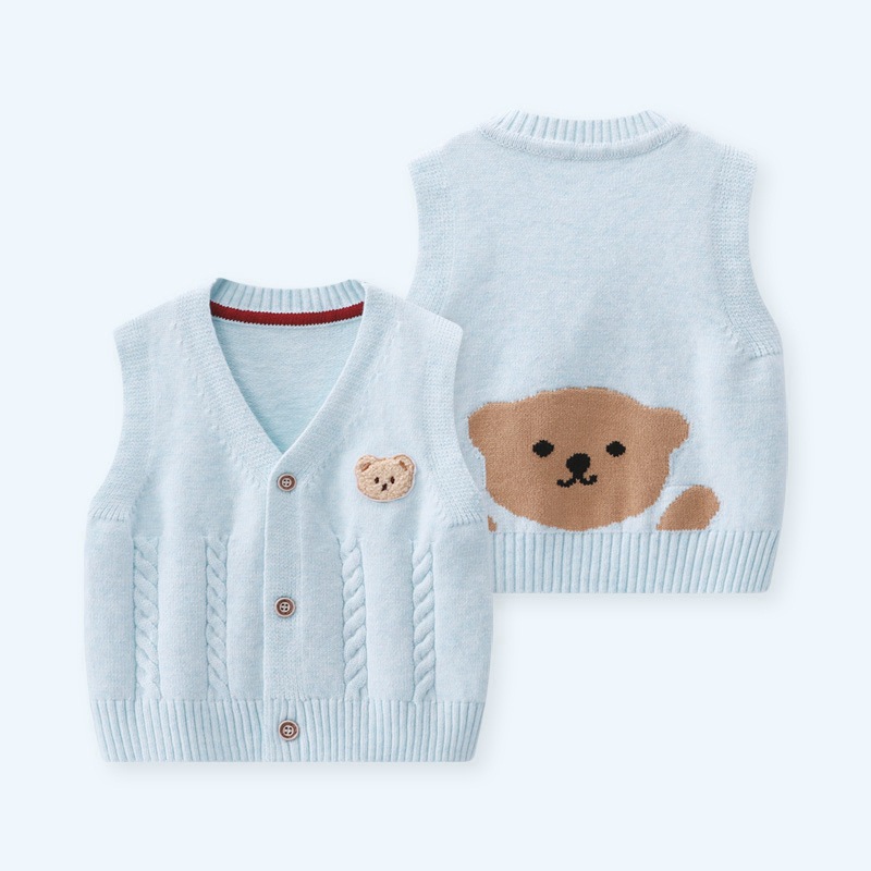 Baby Bear Vest Spring Outerwea - مراجعة Knit Cardigan Infant وسعره