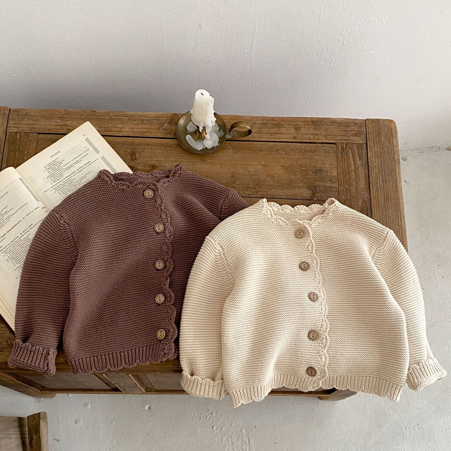 2025 Autumn New Baby Long Slee - مراجعة Knit Cardigan Infant وسعره