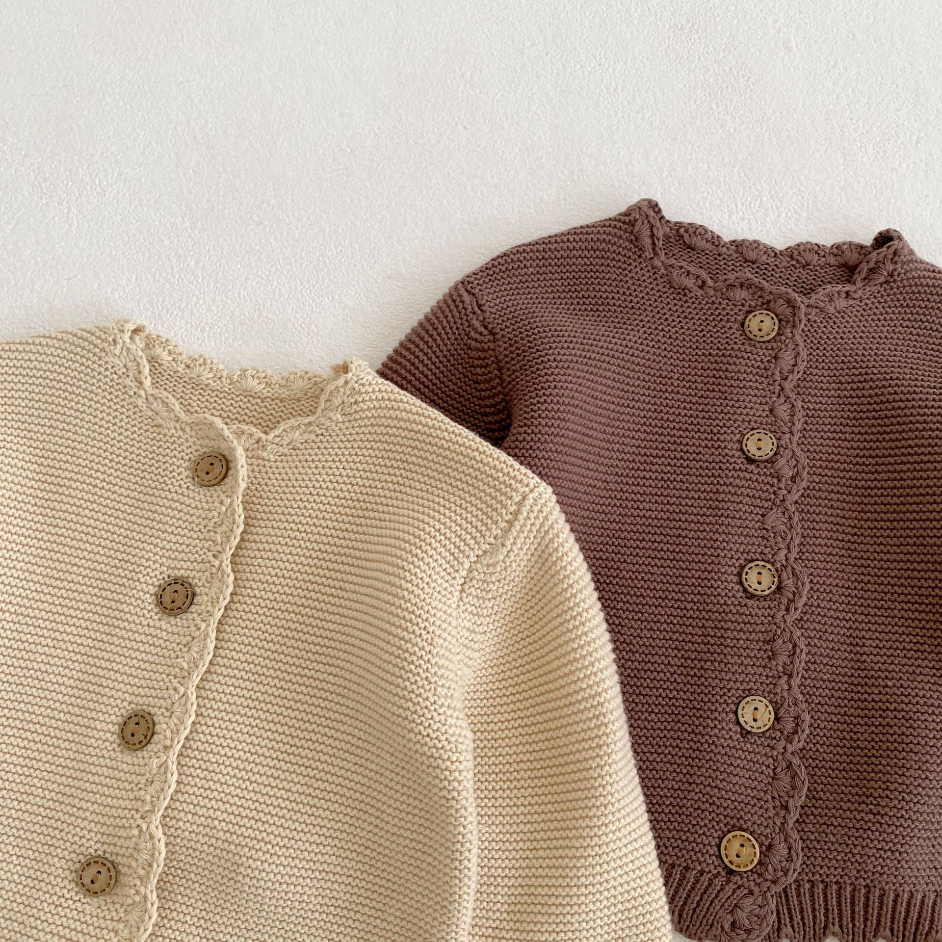 2025 Autumn New Baby Long Slee - مراجعة Knit Cardigan Infant وسعره