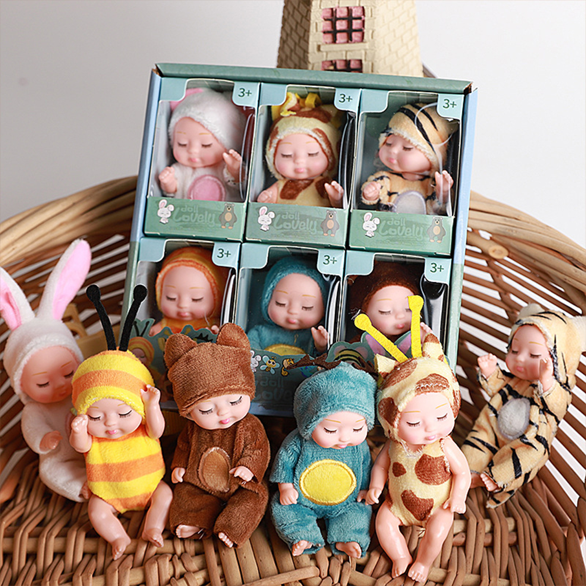 1/6PCS Mini Newborn Doll Rebir - مراجعة Baby Clothing Gift Set وسعره
