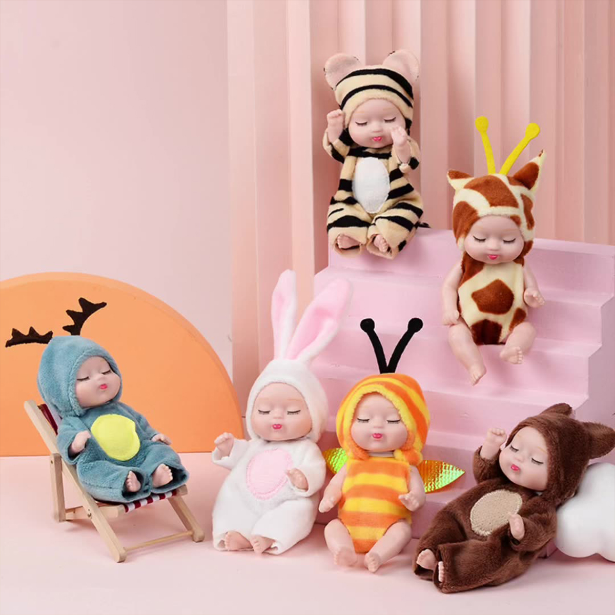 1/6PCS Mini Newborn Doll Rebir - مراجعة Baby Clothing Gift Set وسعره