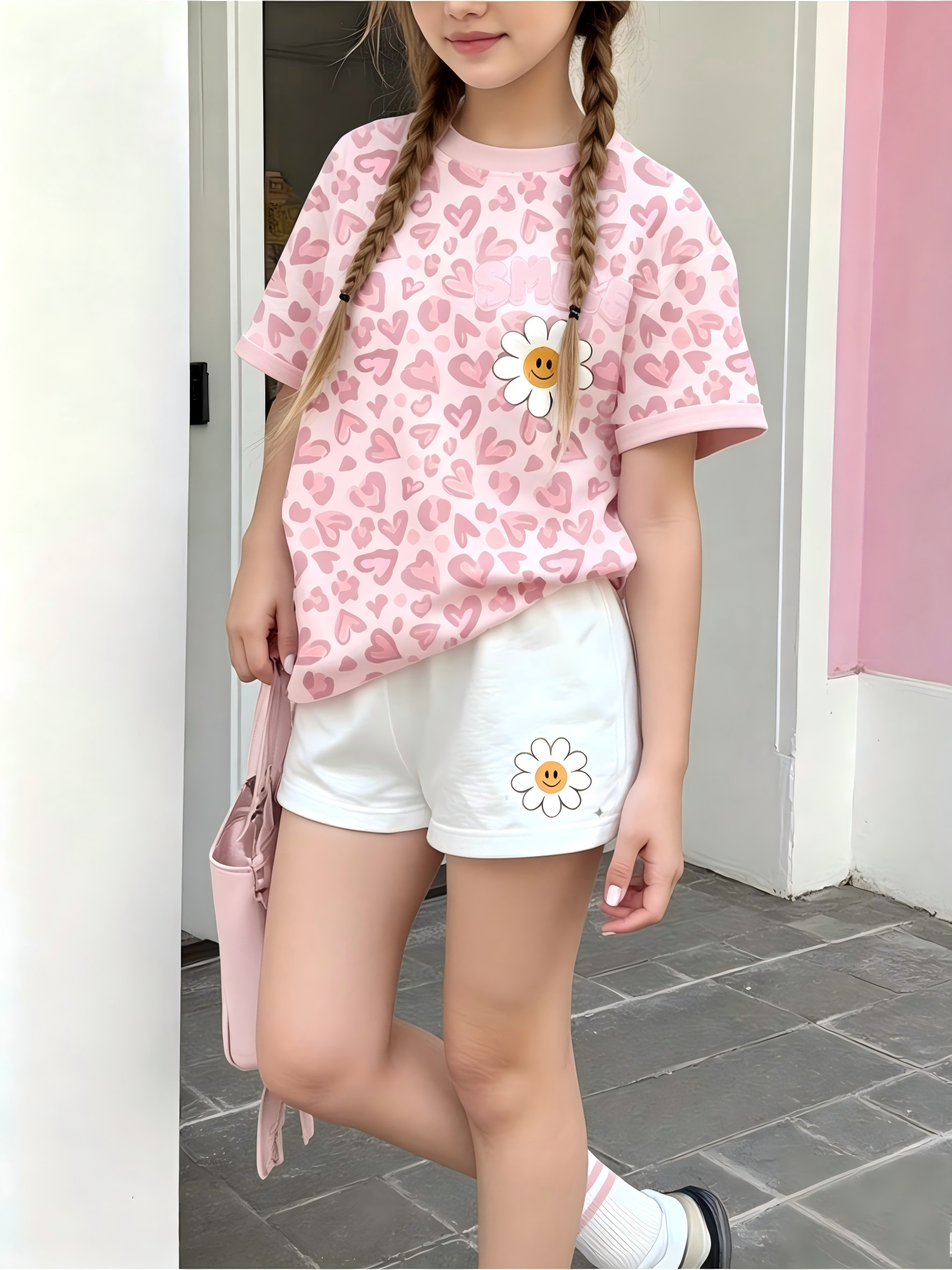 Girls  Sleeve Crew Neck T-Shir - مراجعة Baby Clothing Logo وسعره
