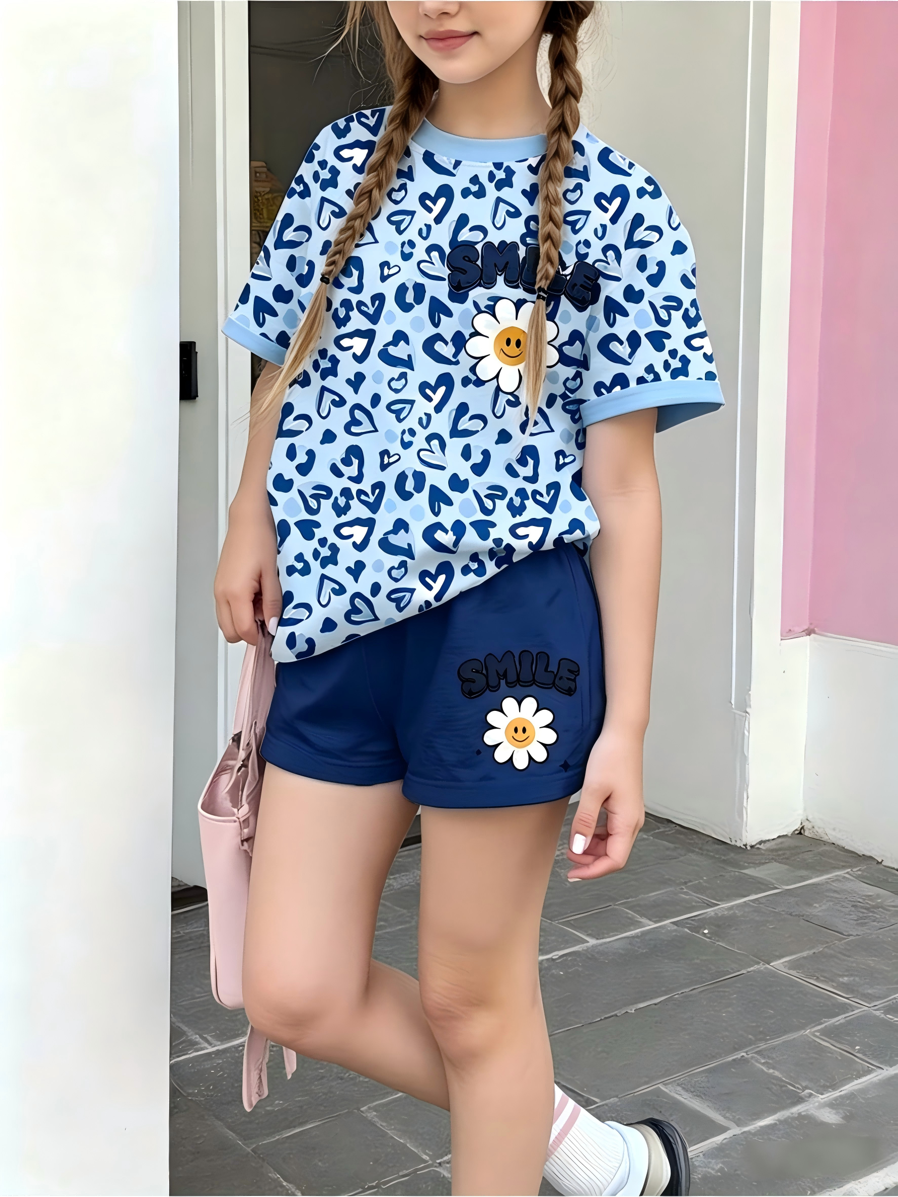 Girls  Sleeve Crew Neck T-Shir - مراجعة Baby Clothing Logo وسعره