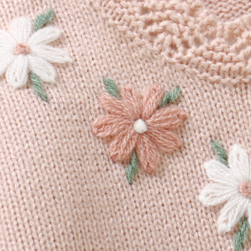 Pink Baby Girl Floral Sweaters - مراجعة Knit Cardigan Infant وسعره