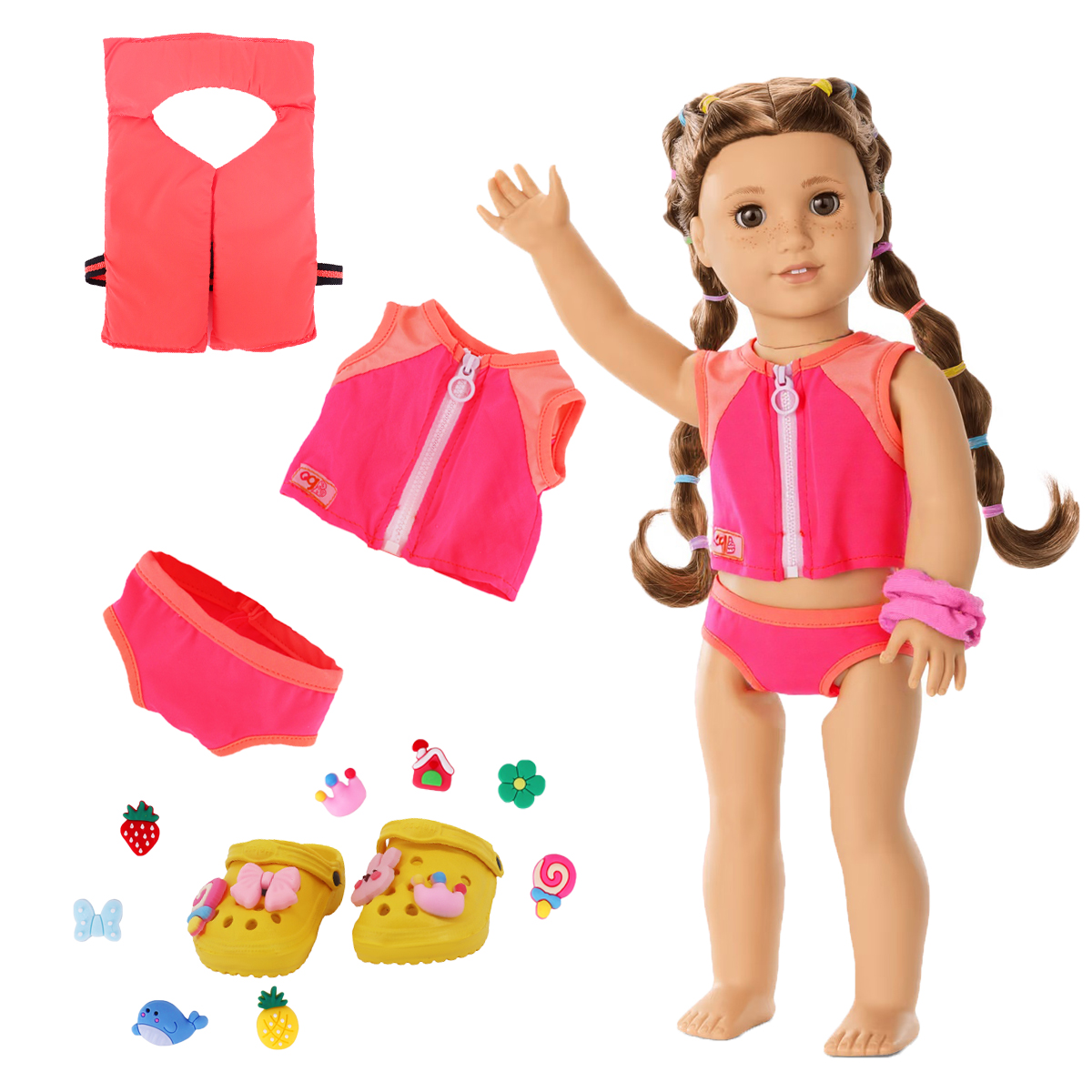 Head Flower Swimsuit Fish Scal - مراجعة Baby Clothing For Girls وسعره