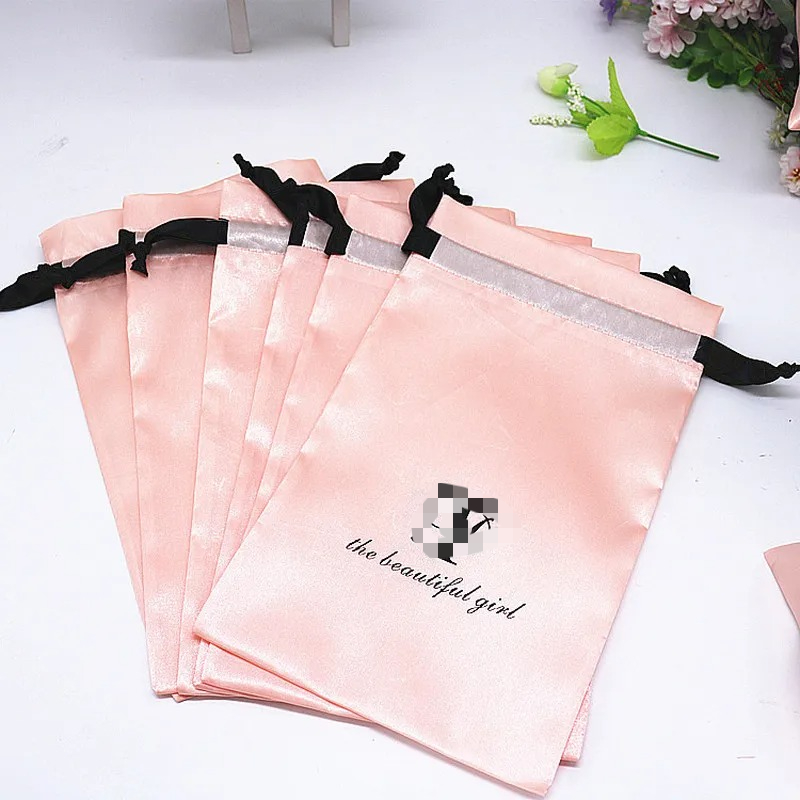 20PCS Baby Pink Silk Satin Pou - مراجعة Baby Clothing Logo وسعره