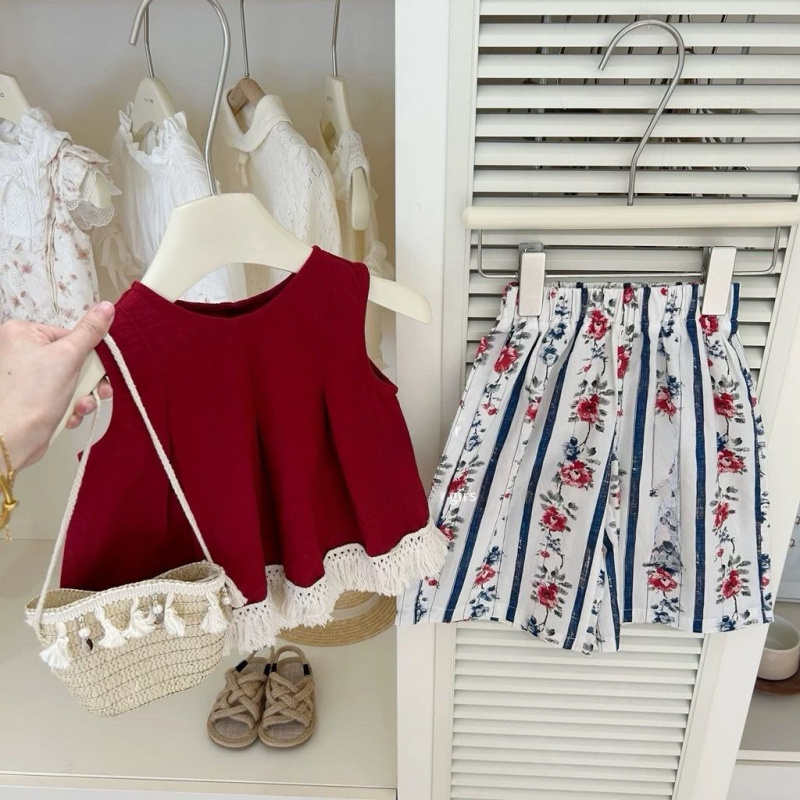 Summer girls' outfit, stylish  - مراجعة Baby Clothing Unique وسعره