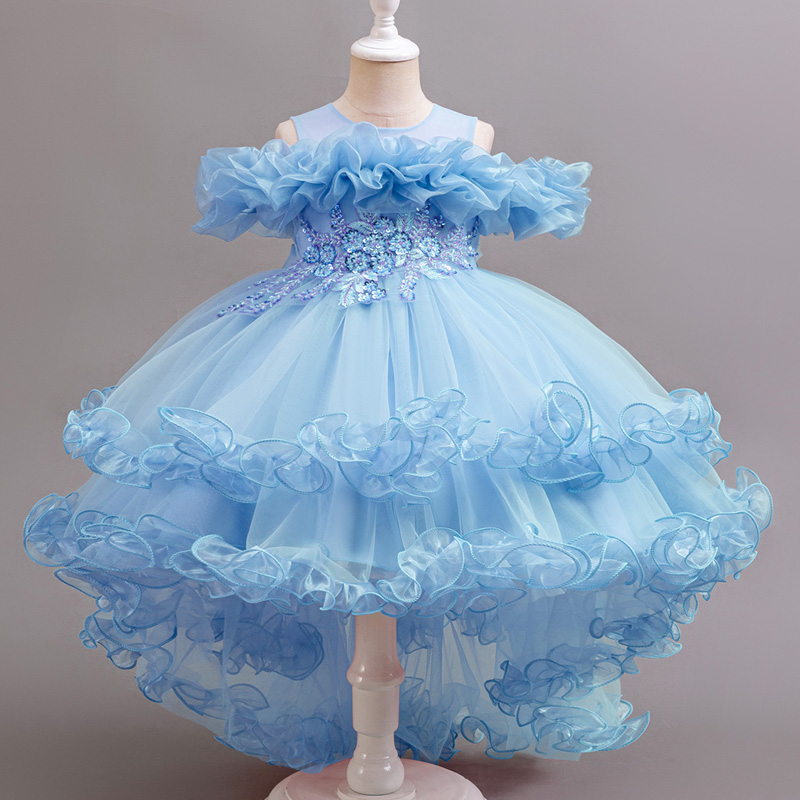 Girl Flower Princess Sequins B - مراجعة Baby Z Clothing وسعره