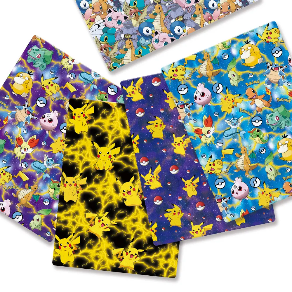 Pokemon Cartoon Fabric140*50cm - مراجعة Baby Clothing Sewing وسعره
