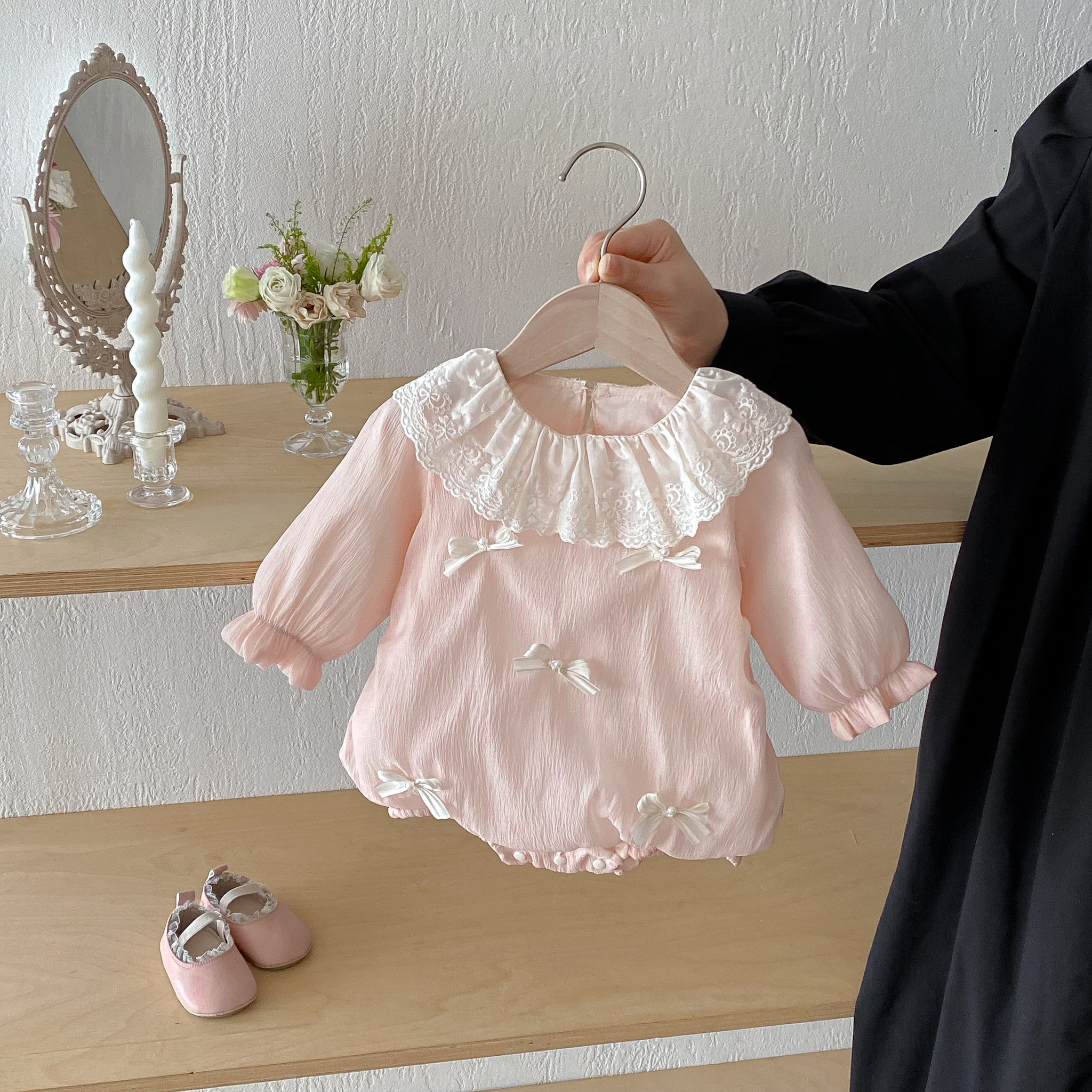 Autumn baby girl pit Striped c - مراجعة Knit Cardigan Infant وسعره