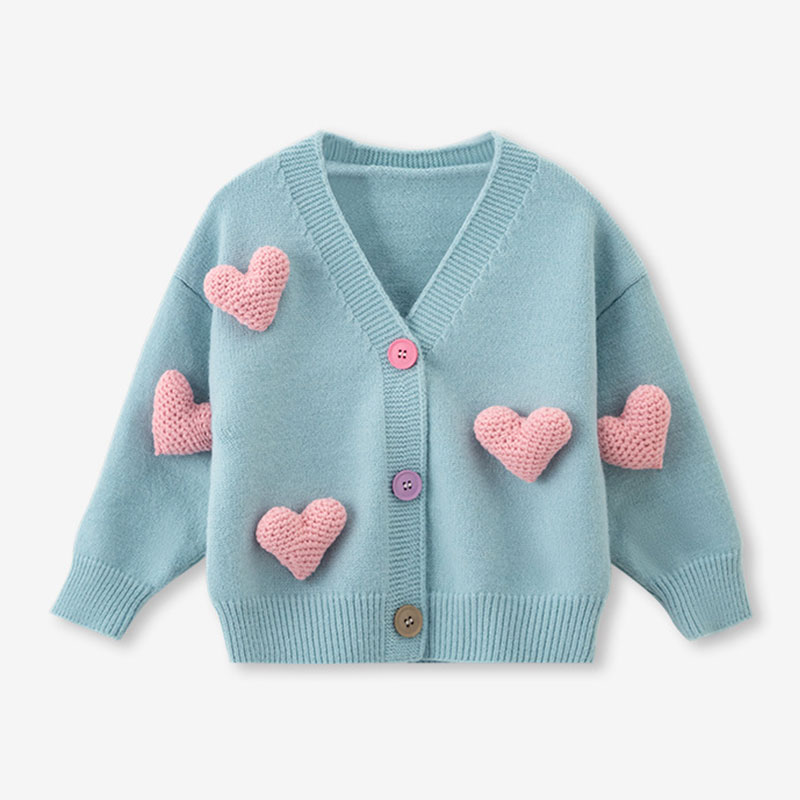 Girls Sweaters Coat Three-Dime - مراجعة Knit Cardigan Infant وسعره