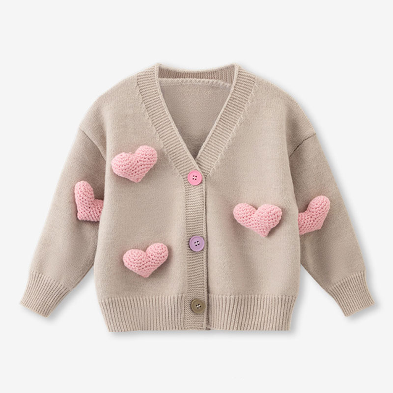 Girls Sweaters Coat Three-Dime - مراجعة Knit Cardigan Infant وسعره