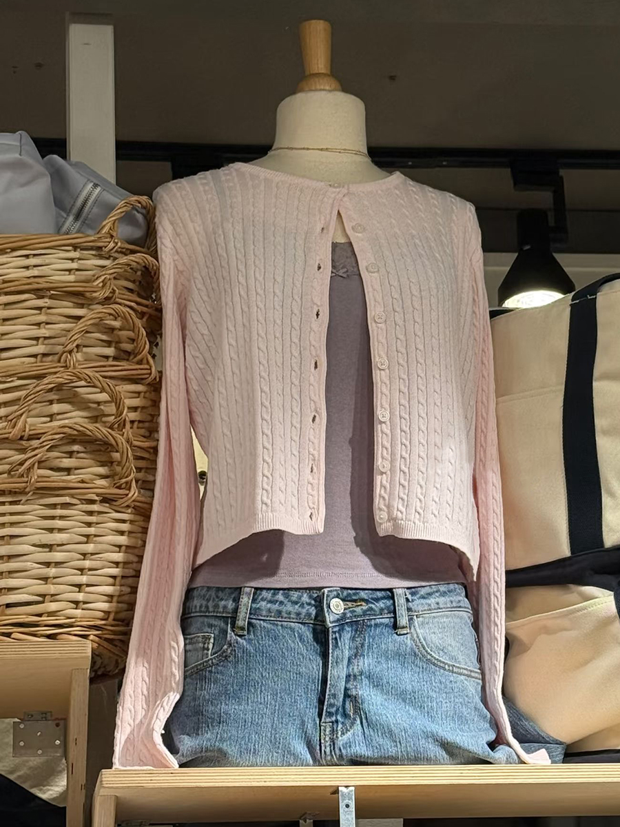 Twist Flower Baby Pink Sweater - مراجعة Knit Cardigan Infant وسعره