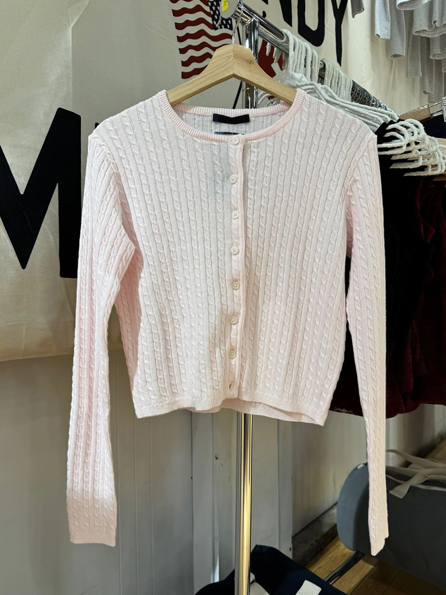 Twist Flower Baby Pink Sweater - مراجعة Knit Cardigan Infant وسعره