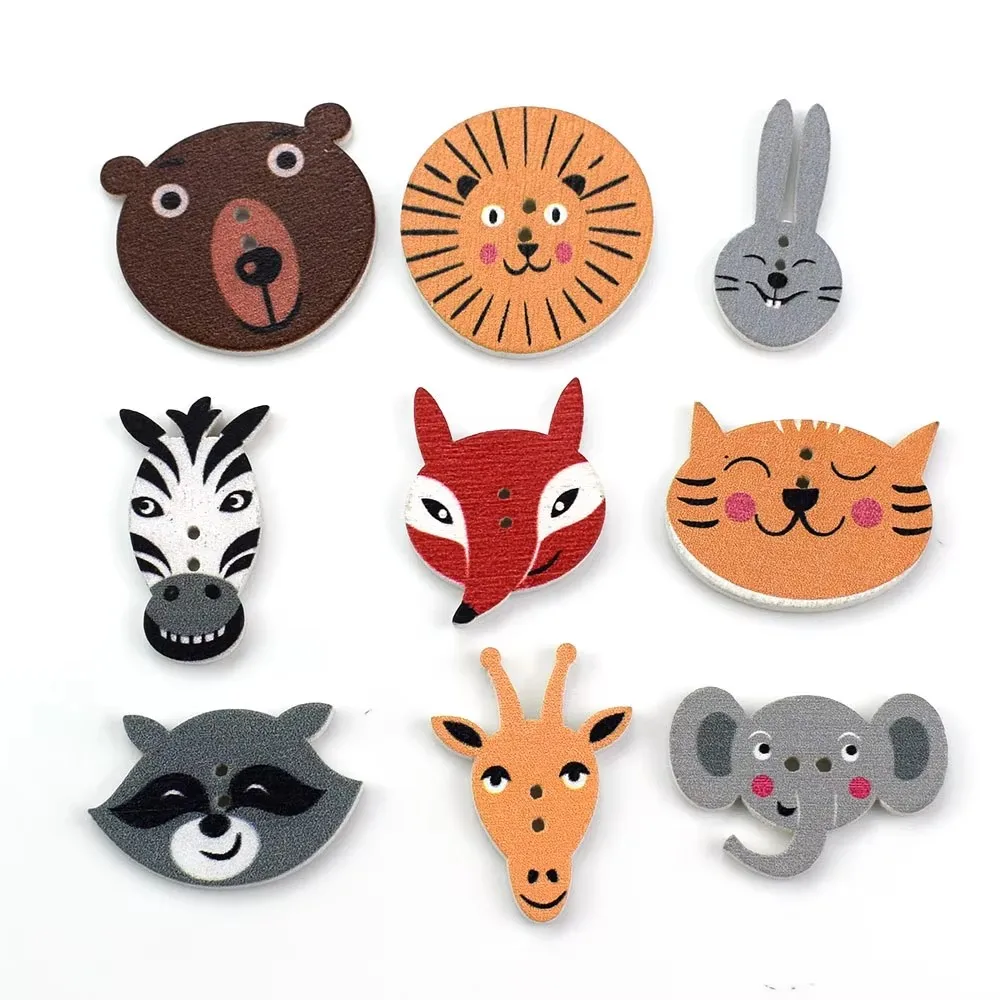 50PCS Mixed Fish Wooden Button - مراجعة Baby Clothing Sewing وسعره