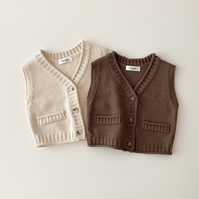 2025 Autumn New Baby Sleeveles - مراجعة Knit Cardigan Infant وسعره