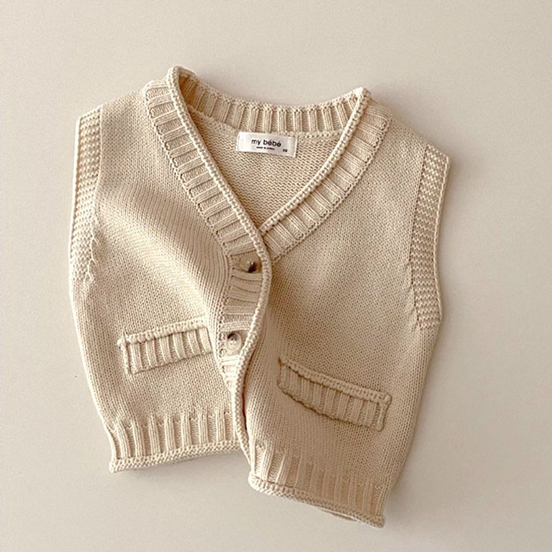 2025 Autumn New Baby Sleeveles - مراجعة Knit Cardigan Infant وسعره